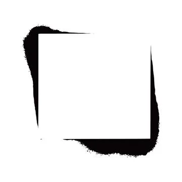 Stencil spray effect paint frame. Stock Illustration