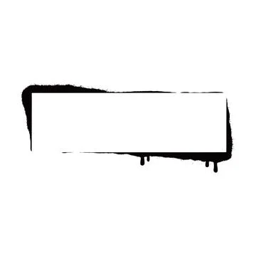 Stencil spray effect paint frame. Stock Illustration