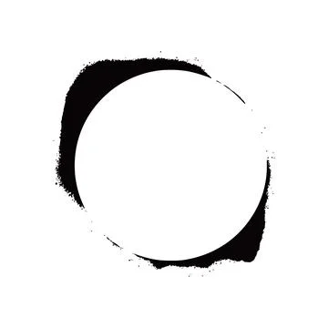 Stencil spray effect paint frame. イラスト素材