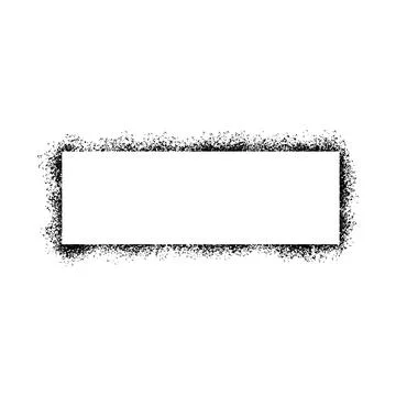 Stencil spray effect paint frame. Stock Illustration