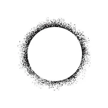 Stencil spray effect paint frame. イラスト素材
