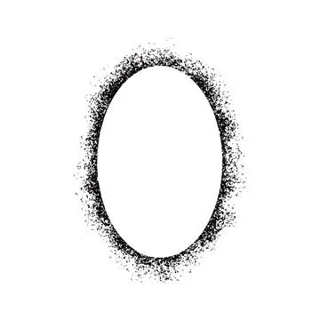 Stencil spray effect paint frame. Stock Illustration