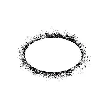 Stencil spray effect paint frame. Stock Illustration