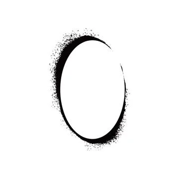 Stencil spray effect paint frame. イラスト素材