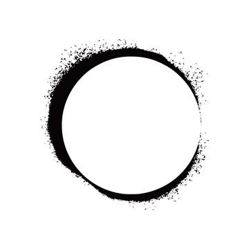 Stencil spray effect paint frame. イラスト素材