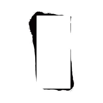 Stencil spray effect paint frame. 库存插图