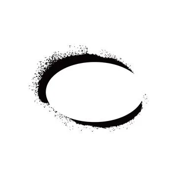 Stencil spray effect paint frame. Illustrazione stock