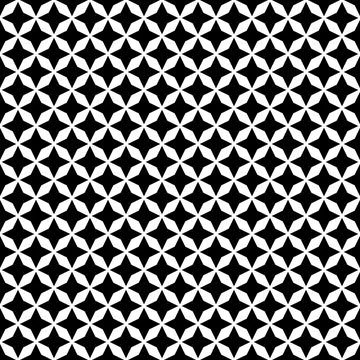 Stenciled Vector geometric seamless pattern. Repeating monochrome geometric.. Stock Illustration