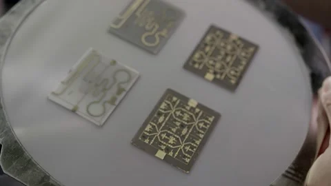 Stencils for laser lithography Stock Footage 163448534