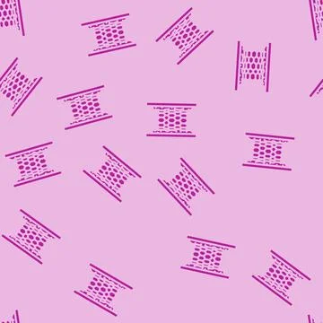 Stent placement surgery glyph vector seamless pattern Illustrazione stock
