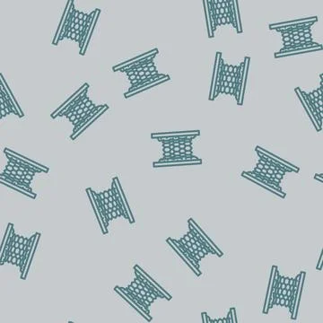 Stent placement surgery line vector seamless pattern Stock Illustration