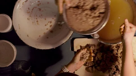 Step 2 soaking torn egg cartons in water for papier mache pulp preparation top v Видео 330683612