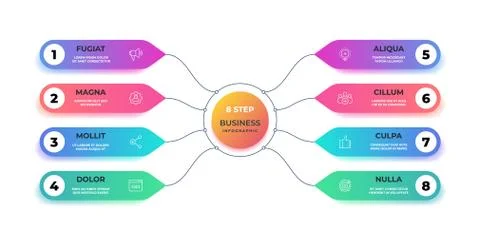 Step 3D infographic. Realistic circle graphic chart, round business graph layout 스톡 일러스트