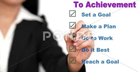 Step to achievement Stock Illustration