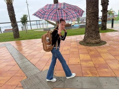 A Step Beneath a Checkered Sky Stock Photos