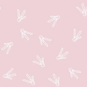 Step crimper line seamless pattern Stock Illustration