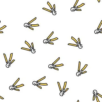 Step crimper vector seamless pattern Stock Illustration