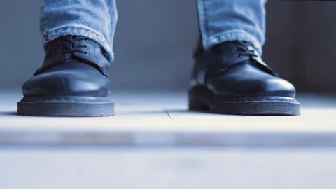 Step dance with flying dust Stock Footage 121930827