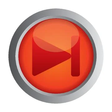 Step Forward Button Stock Illustration