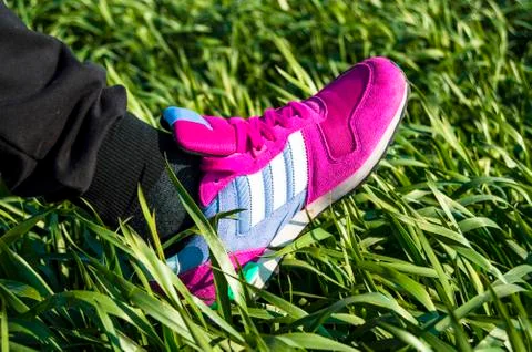 Step on the grass Stock Photos