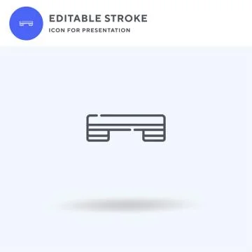 Step icon vector, filled flat sign, solid pictogram isolated on white, logo Illustrazione stock