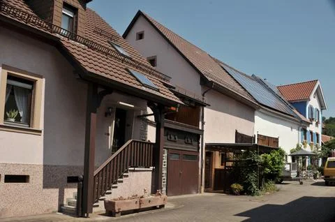 Step into the idyllic charm of a quaint German village. Stock Photos