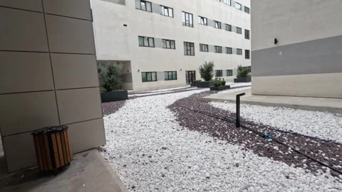 Step inside a stylish and minimalist hospital in Izmir, showcasing its large Stock Footage 301193489