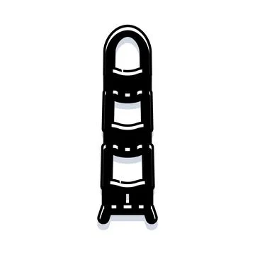 Step ladder icon concept of reaching goals Stock Illustration