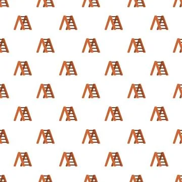 Step ladder pattern representing construction and renovation background Stockillustratie