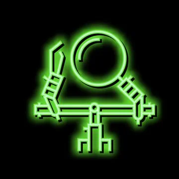 Step looper neon glow icon illustration Stock Illustration