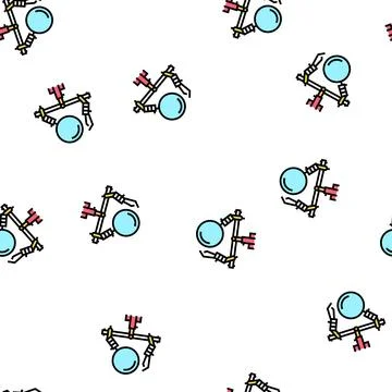 Step looper vector seamless pattern Stock Illustration