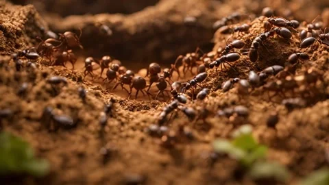 Step into the mesmerizing realm of the ants colony, Stock Footage 270355496