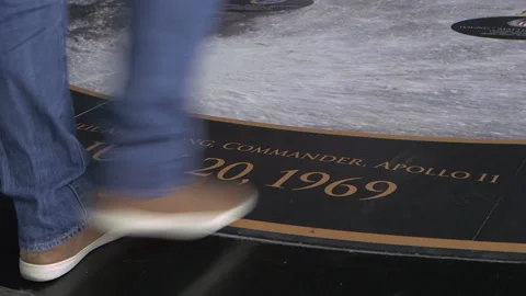 Step Moon - The U.S. Space and Rocket Center - Apollo 11 - July 20 1969 Vídeos de archivo 130352434