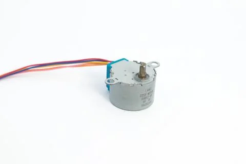 A step motor module. This module is used for electronics hobbyists for DIY ma Stock Photos