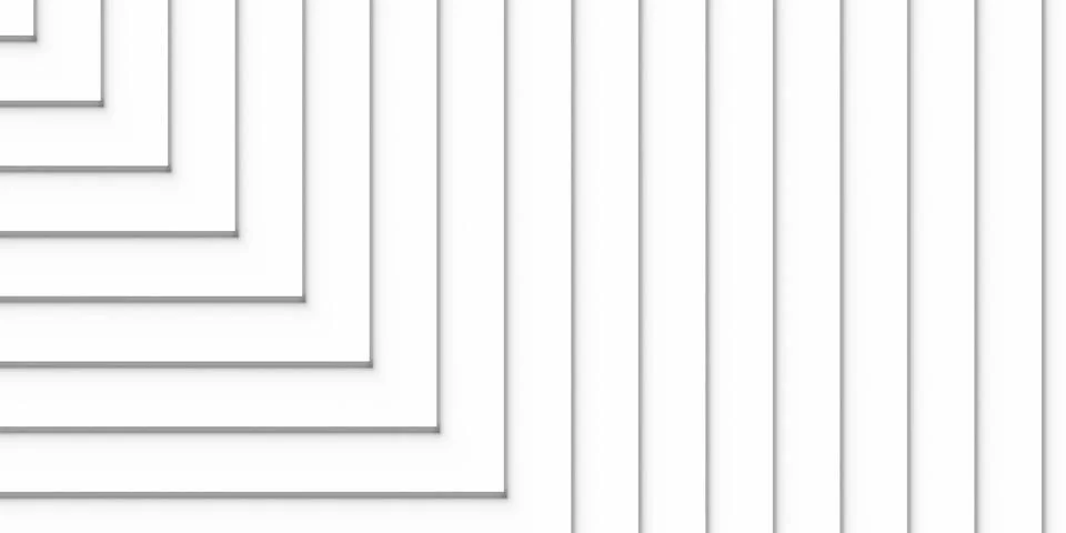 Step offset white shifted cubes or rectangles corner background wallpaper ban Illustrazione stock