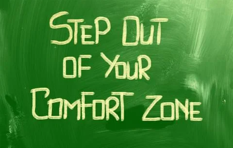 Step Out Of Your Comfort Zone Concept Stock Illustration