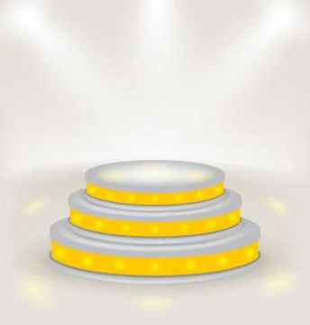 Step Podium. Vector Stock Illustration