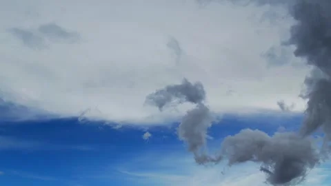 Step into a realm where time bends and clouds dance in a mesmerizing Stock Footage 265887963
