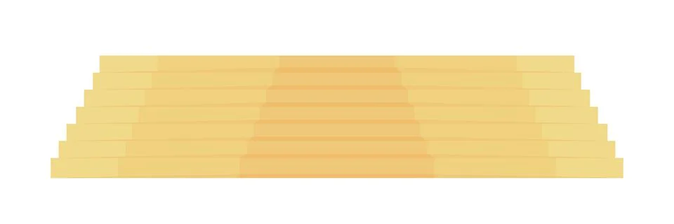 Step seating in gym semi flat color vector object Stock Illustration
