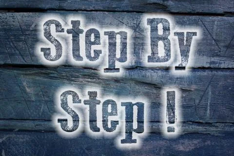 Step by step concept Stock Illustration