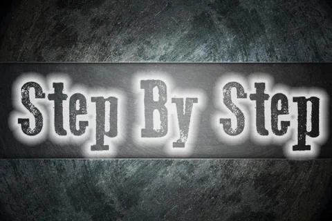 Step by step concept Stock Illustration
