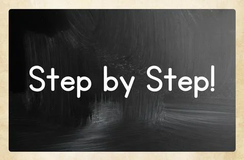 Step by step concept Stock Photos
