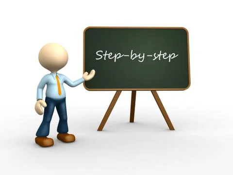 Step by step Stock Illustration