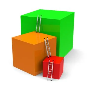 Step by step Stock Illustration