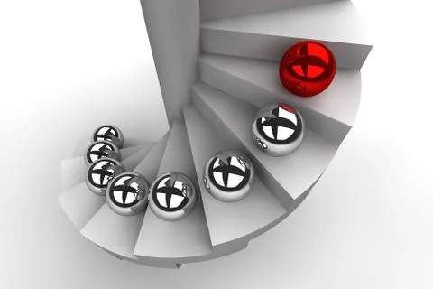 Step by Step Stock Illustration