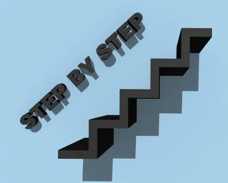 Step by step Stock Illustration