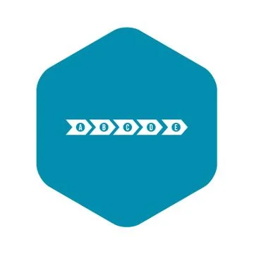 Step by step infographic icon, simple style Stock Illustration