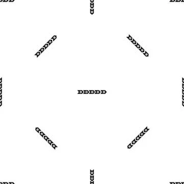 Step by step infographic pattern seamless black Stock Illustration