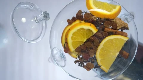 Step by step instruction. Step 2. The process of making aromatic tea. Glass 스톡 동영상 168585389