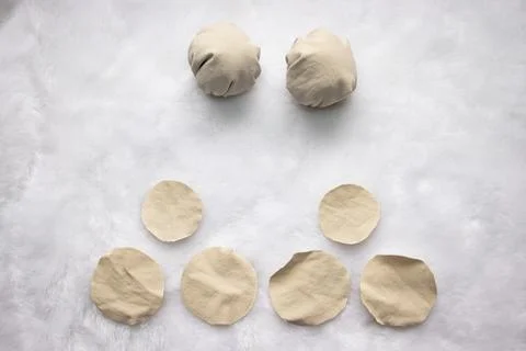 Step by step instructions for creating two Christmas tree decorations Stock Photos